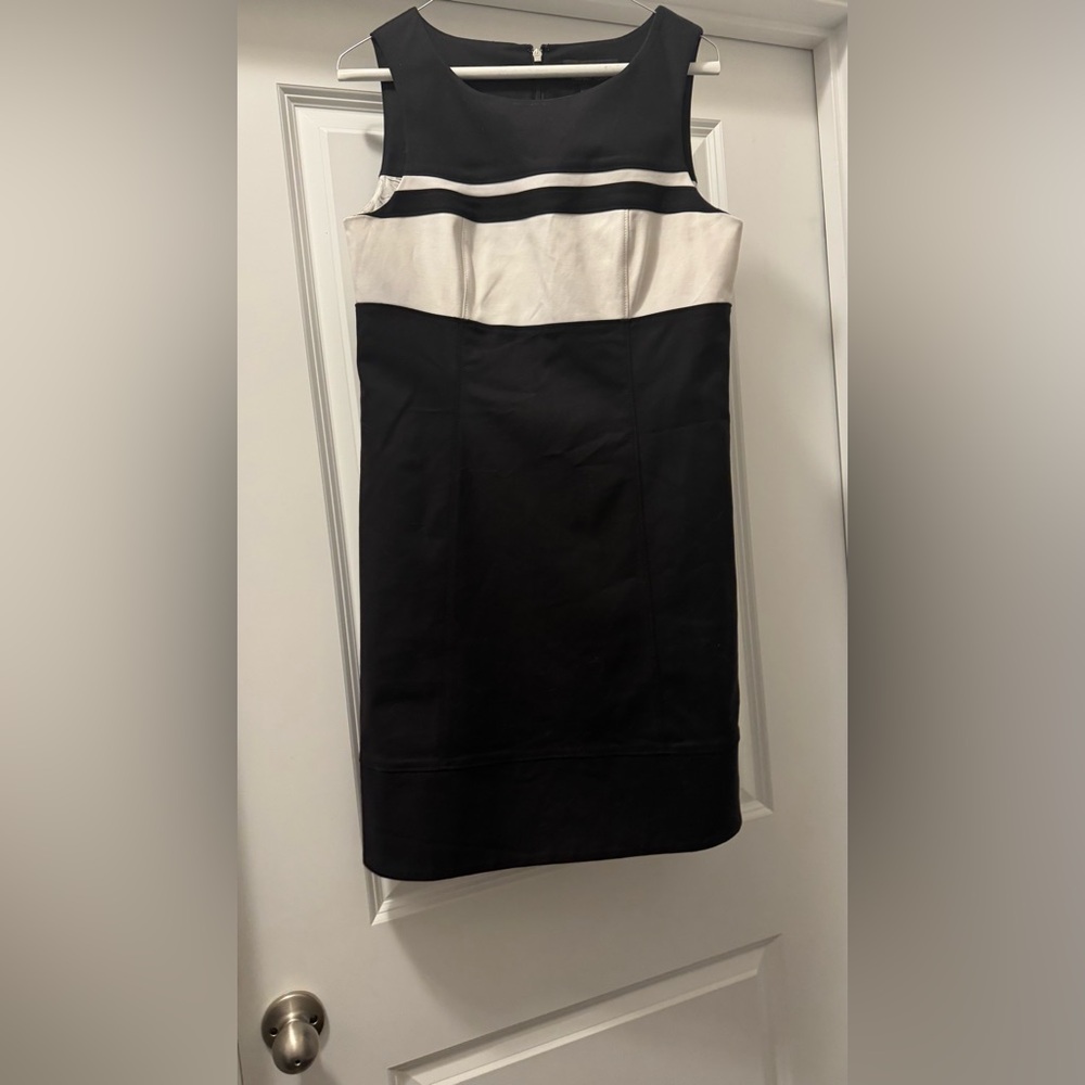 White House Black Market Black and White Dress